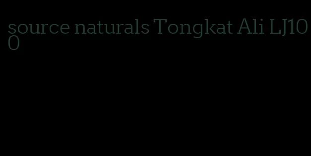 source naturals Tongkat Ali LJ100