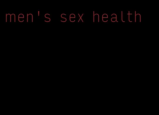 men's sex health