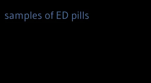 samples of ED pills